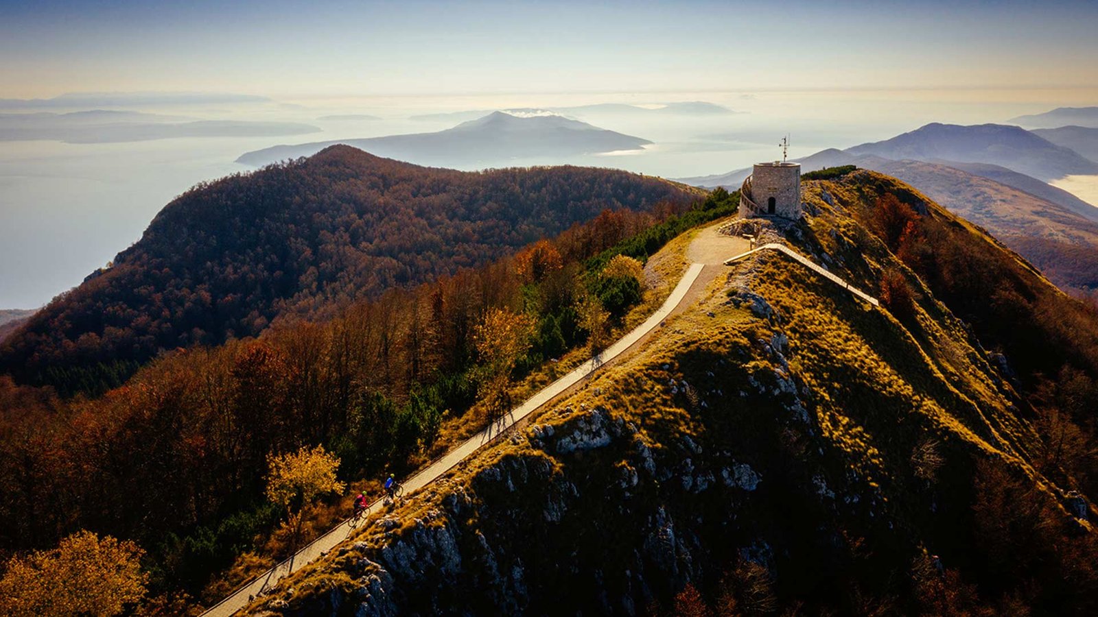 Horská krajina v přírodním parku Učka
